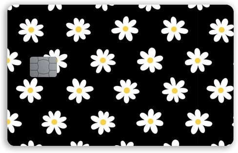 Daisies Small Chip Credit Card Stickers Slim Waterproof Anti-Wrinkling Removable Vinyl Decals Debit Card Skin Cover in Saudi Arabia