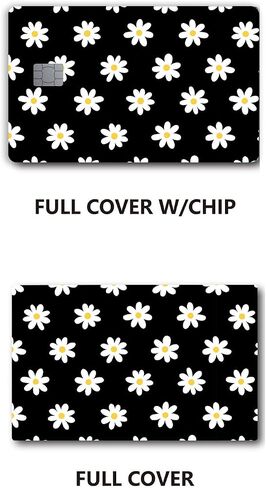 Daisies Small Chip Credit Card Stickers Slim Waterproof Anti-Wrinkling Removable Vinyl Decals Debit Card Skin Cover in Saudi Arabia