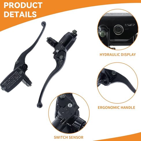 دراجة نارية عالمية 7/8 "22 مللي متر دواسة فرامل أسطوانة رئيسية متوافقة مع هوندا ياماها سوزوكي كاواساكي in Kuwait