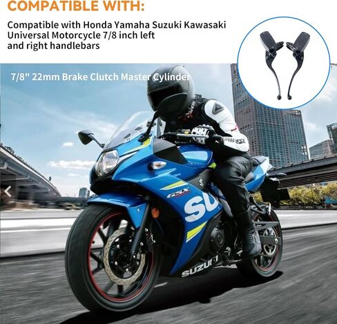 دراجة نارية عالمية 7/8 "22 مللي متر دواسة فرامل أسطوانة رئيسية متوافقة مع هوندا ياماها سوزوكي كاواساكي in Kuwait