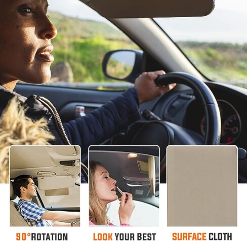 Youxmoto Left Driver and Right Passenger Side Sun Visor for Dodge Ram 1500 2500 3500-2002 2003 2004 2005 2006 2007 2008 2009, Replaces# 1CT11TL2AA, 1CT18TL2AA, Grey Car Visor with Mirror in Saudi Arabia