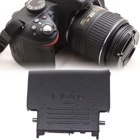 غطاء باب فتحة بطاقة SD من ASHATA، أغطية فتحة باب الذاكرة البديلة، باب إصلاح لكاميرات Nikon D3100، غطاء واقٍ لفتحة البطاقة مع صفائح زنبركية وحديدية in Kuwait