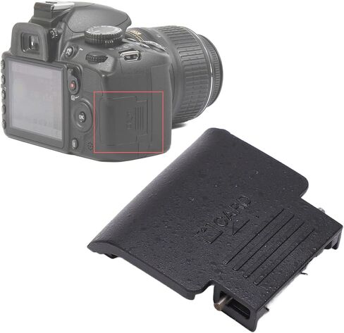غطاء باب فتحة بطاقة SD من ASHATA، أغطية فتحة باب الذاكرة البديلة، باب إصلاح لكاميرات Nikon D3100، غطاء واقٍ لفتحة البطاقة مع صفائح زنبركية وحديدية in Kuwait
