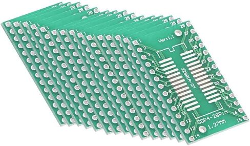 Heyiarbeit SOP 8PIN 0.65 / SOP 8PIN 1.27 to DIP Adapter PCB Board SMD Converter 50pcs in Saudi Arabia