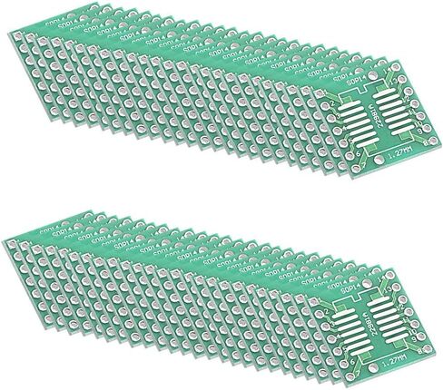 Heyiarbeit SOP 8PIN 0.65 / SOP 8PIN 1.27 to DIP Adapter PCB Board SMD Converter 50pcs in Saudi Arabia