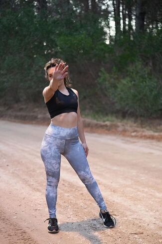 Printed High Waisted Leggings for Women Tummy Control Buttery Soft Yoga Pants in Saudi Arabia