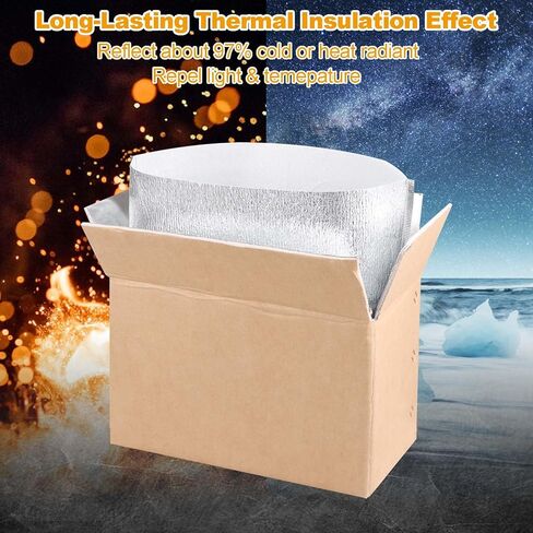 8 Pack Double Insulated Shipping Boxes for Frozen Food, Cold Delivery Carton with Aluminum Foil Liner, Large Cooler Boxes for Shipping Mailing Packing – Box Inside 11 x 6 x 7 inch in Kuwait