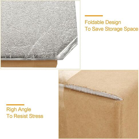 8 Pack Double Insulated Shipping Boxes for Frozen Food, Cold Delivery Carton with Aluminum Foil Liner, Large Cooler Boxes for Shipping Mailing Packing – Box Inside 11 x 6 x 7 inch in Kuwait