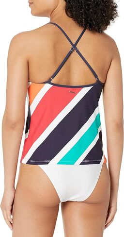 Nautica Women's Standard Crossback V Neck Tankini Swimsuit Top in Saudi Arabia
