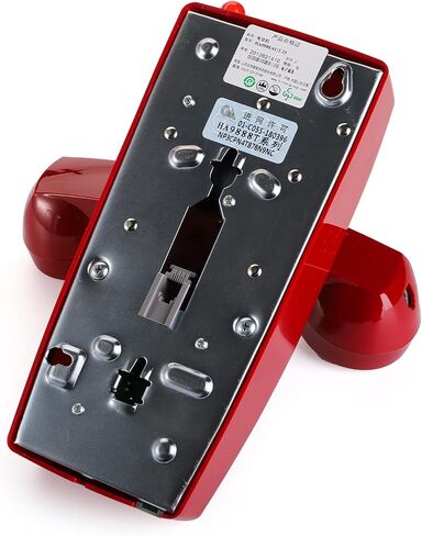 هاتف حائط Yopay Old Style Retro Wall Phone، هاتف أرضي سلكي مبتكر مع التحكم في مستوى صوت الهاتف للمنزل والفندق والحمام وغرفة المعيشة والمدرسة والمكتب، أحمر in Kuwait
