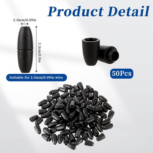 50 Sets Breakaway Clasps for Necklaces, Plastic Breakaway Safety Clasps, Plastic Bead Barrel Connectors for Lanyard Necklaces Bracelets DIY Jewelry Making(Black) in Saudi Arabia