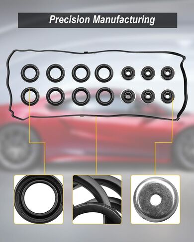 مجموعة حشية غطاء صمام المحرك مناسبة لسيارة Honda Civic CR-V Accord Element Acura CSX RSX RDX TSX 2.0/2.3/2.4L بعض الموديلات، حشية صمام الملف اللولبي تحل محل VS50614R 15815-RAA-A02 15845-PNA-003 in Saudi Arabia