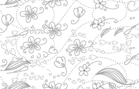 House of Doolittle Notebook, Doodle Flower Black & White, 7 x 9 (HOD78190) in Saudi Arabia