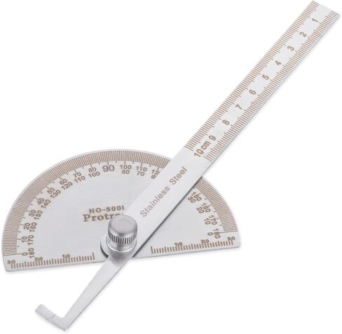 Large Protractor Angle Protractor 180 Degrees Two Arm Ruler Angle Finder Ruler Stainless Steel Protractor Woodworking Ruler Angle Measure Tool Craftsman Measuring Tools 30 cm/ 11.8 Inch in Saudi Arabia