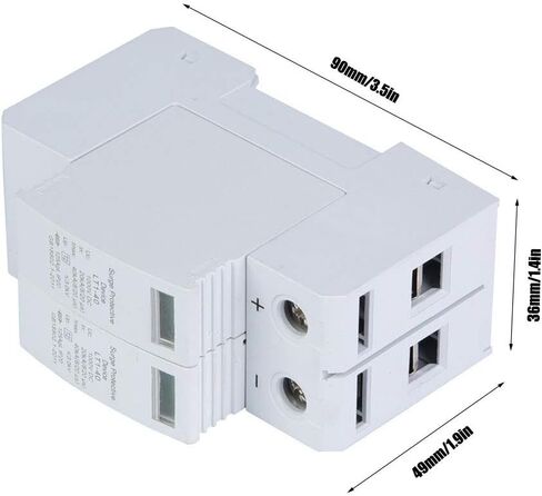 2P Arrester Device, 2P Protective Device DC Photovoltaic Lightning Protector Low-Voltage Arrester Air Circuit Breaker(2P40KA) in Saudi Arabia