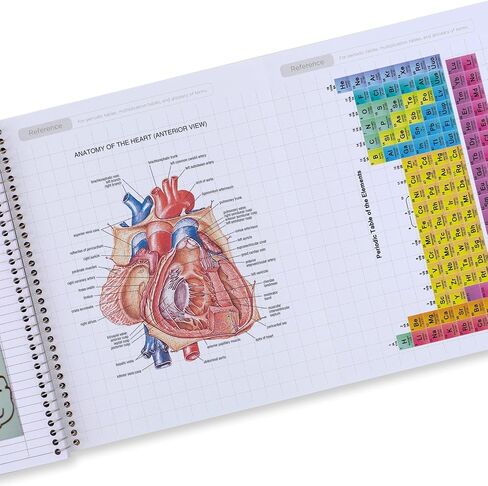 Five Star Interactive Notetaking Spiral Notebooks, 6 Pack, 1 Subject, College Ruled Paper, 11" x 8-1/2", 100 Sheets, Assorted Colors (820019-ECM) in Saudi Arabia