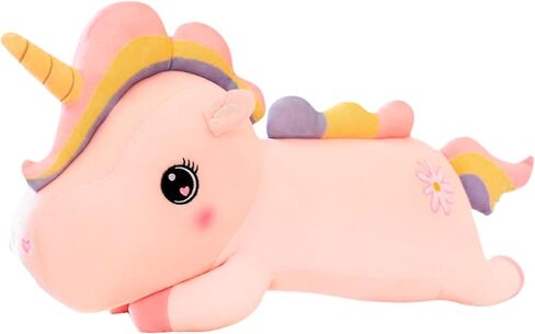 Unicorn Pillow Plush - 17 inches White Soft Unicorn Stuffed Animal Body Hugging Pillow Plushies - Home Decorative - Plush Toy Present for Kids Girls and Girl Friend (White) in Saudi Arabia