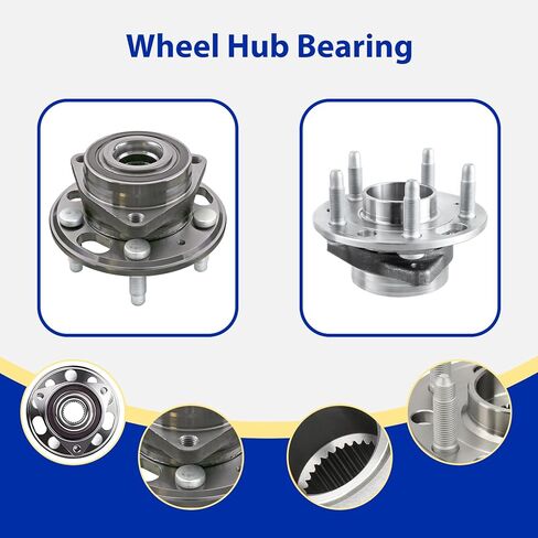 513288 محمل العجلة ومجموعة المحور الأمامي والخلفي لـ Buick Allure Regal، لـ Chevy Equinox Impala Malibu Limited، لـ GMC Terrain، لـ Saab 9-5، لـ Cadillac XTS CTS - محمل عجلة مع 5 مقابس in Kuwait