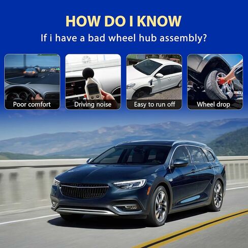 513288 محمل العجلة ومجموعة المحور الأمامي والخلفي لـ Buick Allure Regal، لـ Chevy Equinox Impala Malibu Limited، لـ GMC Terrain، لـ Saab 9-5، لـ Cadillac XTS CTS - محمل عجلة مع 5 مقابس in Kuwait