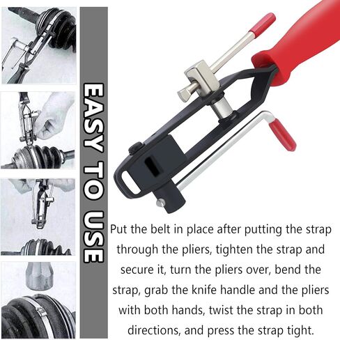 قطعتان من كماشة مشبك التمهيد السيرة الذاتية، أداة ربط وصلة السيرة الذاتية شديدة التحمل كماشة مشبك الأذن مع مقبض مضاد للانزلاق، أدوات السيارات العالمية أداة تمهيد السيرة الذاتية القابلة للتعديل للسيارة UTV ATV in Kuwait