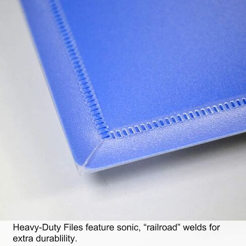 Ultimate Office Heavy-Duty Project Files, 3rd-Cut, Letter Size, Sealed on Two Sides with Clear Front Panel, Holds 100 Sheets, Assorted (Set of 15) in Saudi Arabia