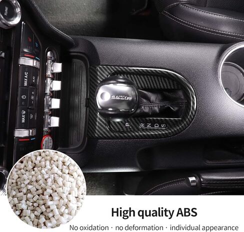 Hoolcar Interior Gear Cover Accessories Compatible with 2015-2022 Ford Mustang, Carbon Fiber in Saudi Arabia