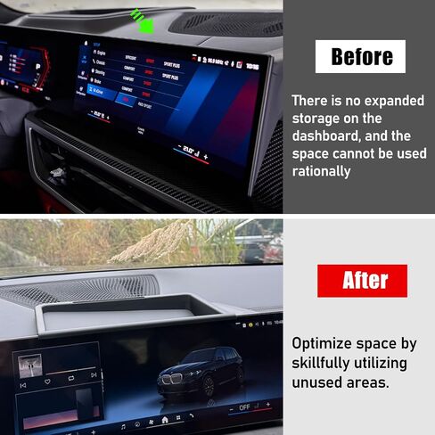 Jaronx Compatible with BMW X5 X6 X7 Center Console Organizer 2023 2024, 14.9 inch Touch Screen Dash Console Organizer for BMW X5 G05/X6 G06/X7 G07 2023-2024, Dash Tray Dashboard Organizer Tray in Saudi Arabia