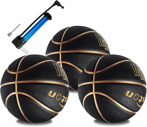 مجموعة Senston لكرة السلة المكونة من 3 قطع من كرة السلة المطاطية الخارجية والداخلية مقاس 7 لكرة السلة في الشوارع مع مضخة in Kuwait