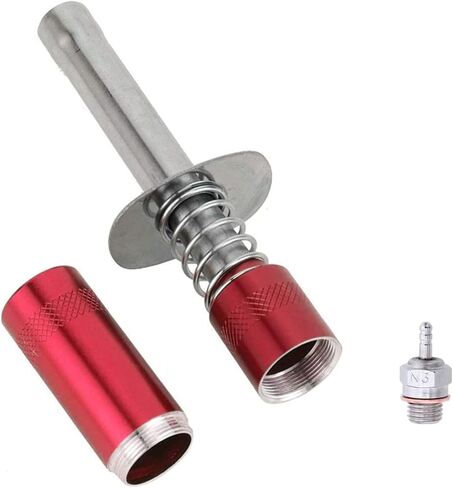 Glow Plug Igniter+N3 Hot Spark Glow Plugs,Igniter Nitro Engine Starter Tools Support AA Batteries for 1/10 Nitro Engine RC Car Buggy Truck Model Plane（Red） in Saudi Arabia