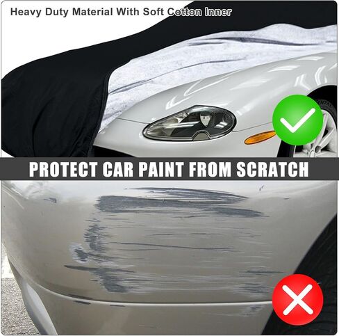 غطاء سيارة مقاوم للماء متوافق مع ملحقات جاكوار XK8 / XKR موديل 1996-2006، أغطية سيارات كلاسيكية لجميع الأحوال الجوية مع باب داخلي من القطن والسحاب للحماية من المطر الثلجي in Saudi Arabia