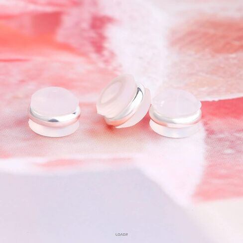Soft Silicone Earring Backs for Studs Silver&Gold Belt Rubber Earring Backs Replacements Hypoallergenic Safety Plastic Earring Back for Studs Earring (12pcs) in Saudi Arabia