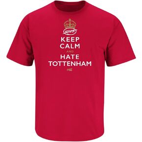 Keep Calm and Hate Tottenham T-Shirt for Arsenal Soccer Fans (SM-5XL)
