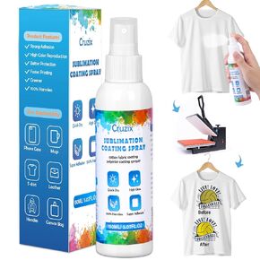 رذاذ التسامي للقمصان القطنية، 150 مل طلاء التسامي سريع الجفاف، التصاق فائق لجميع الأقمشة المصنوعة من البوليستر والقماش والقطن والكرتون، عملية بخطوة واحدة لتحقيق لون أكثر إشراقًا وحيوية in Kuwait