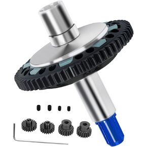 RC 57T Spur Gear 0.8Mod Slipper Set Upgrades Part for 1/10 Granite Senton Big Rock 3s blx 550 Mega Kraton Outcast 4s 1/8 Typhon 3s,57T Gear w/ 20T/21T Pinion Gear,Navy Blue