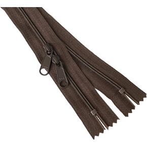 Two 30 Inch 4.5mm YKK Zipper with Double Pull - Head to Head Sliders - Made in USA (Royal Purple - 029)