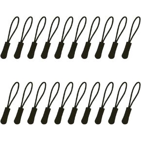 Amykite 20 PCS Replacement Zipper Pulls, Strong Nylon Cord Extension Zipper, Zipper Pulls Repair Kit for Purses, Backpacks, Handbags, Jackets, Coats, Pants, Luggage, etc.（Colorful)