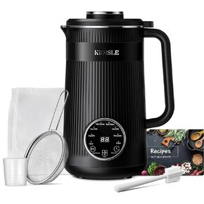 خلاط صانع حليب الجوز 8 في 1، 32 أونصة من اللوز محلي الصنع والشوفان وجوز الهند وفول الصويا والحليب النباتي والمشروبات غير الألبان، ماكينة حليب فول الصويا الأوتوماتيكية مع تأخير البدء/الحفاظ على الدفء/غلي الماء، أسود in Kuwait