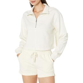 Sweaty Betty Women's Revive Half Zip Sweatshirt/Lily White