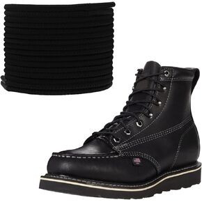 1/8"(3mm) Diameter Round Boot Laces, Heavy Duty Shoe Laces For Adults, Replacement Boot Strings For Thorogood Boots