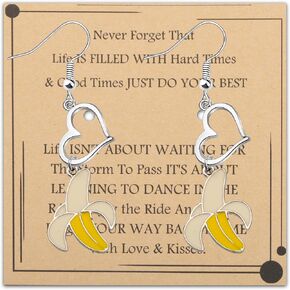 WSNANG Banana Keychain Fruit Themed Banana Jewelry Inspirational Gifts Banana Lover Gift