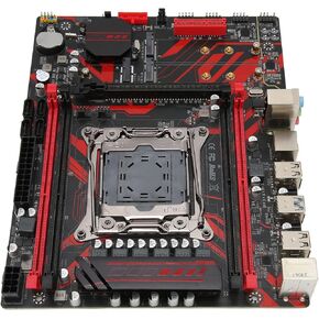 X99 LGA 2011 V3 Gaming Motherboard,Micro ATX Motherboard with RTL8111G Gigabit LAN Card 4 Channel DDR4 Dual M.2 Slots