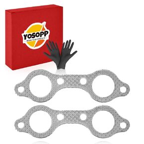 2pcs Exhaust Manifold Gasket for Polaris Ranger, RZR 4, Sportsman, Forest - Fits 700/800 XP, 600/700 EFI & 800 Models