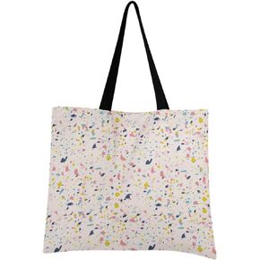 visesunny Fashion Floral Tote Bag with Interior Pocket Lightweight Travel Shoulder Bag Handbag Purse