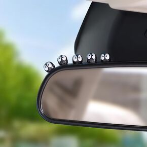12 Pack Cute Soot Sprites Dashboard Decorations Car Ornament Rearview Mirror Accessories Car Interior Decor Funny Things Gift Black Elfs