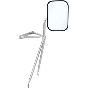 United Pacific 60039 Stainless Steel Swing Away Mirror for Trucks, Vans, RVs, Campers, Extendable to 15", Double Strength Tubing - One Mirror