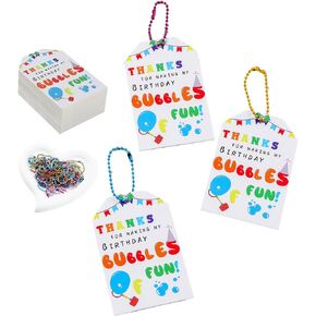 50pcs Bubble Birthday Party Favor Tags For Bubbles Wand Tag Thank You Tag Of Fun Summer Gift Tag Idea