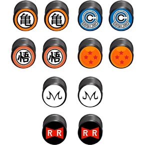 6 Pairs Dragon Cosplay Anime Plug Earrings Jewelry for Men and Women