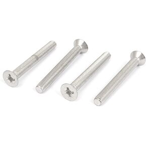 uxcell M8 x 70mm Phillips Flat Head Countersunk Bolts Machine Screws 4pcs