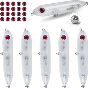 Blank Unpainted Fishing Lure,Catfish Float Rig Rattling Line Float Rig Lure Including Fishing Bobber Floats Circle Hooks Sinker Slider Swivel Fishing Monofilament Line Unpainted Float Lure Sets