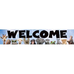 Teacher Created Resources Go Wild Animals Welcome Banner